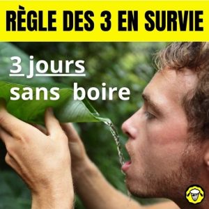découvrez la règle des 3 en situation d'urgence : les principes essentiels pour survivre 3 minutes sans air, 3 heures sans abri, et 3 jours sans eau.