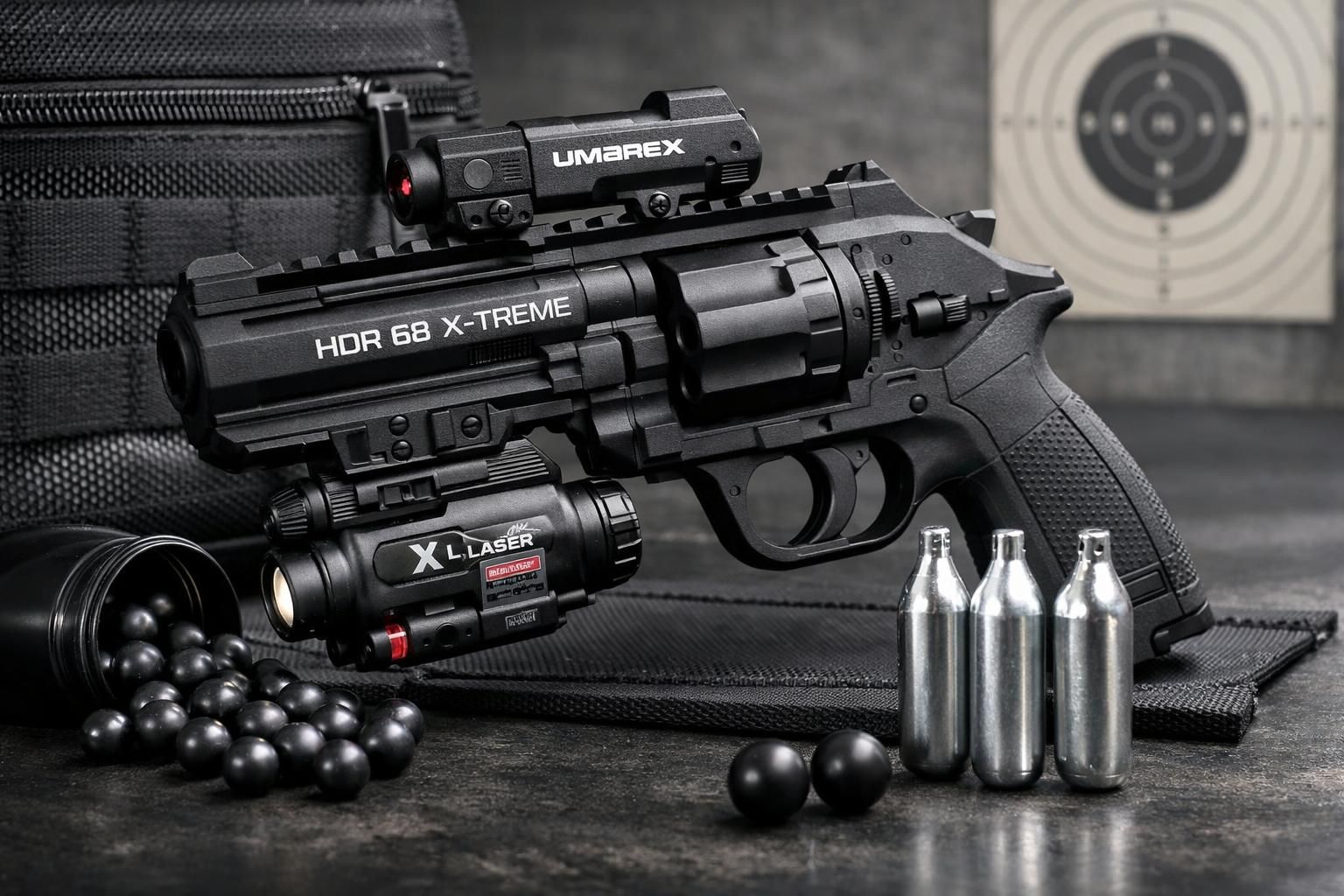 découvrez le pack umarex hdr 68 x-treme laser avec une puissance de 20 joules, idéal pour les passionnés de tir sportif recherchant précision et performance.