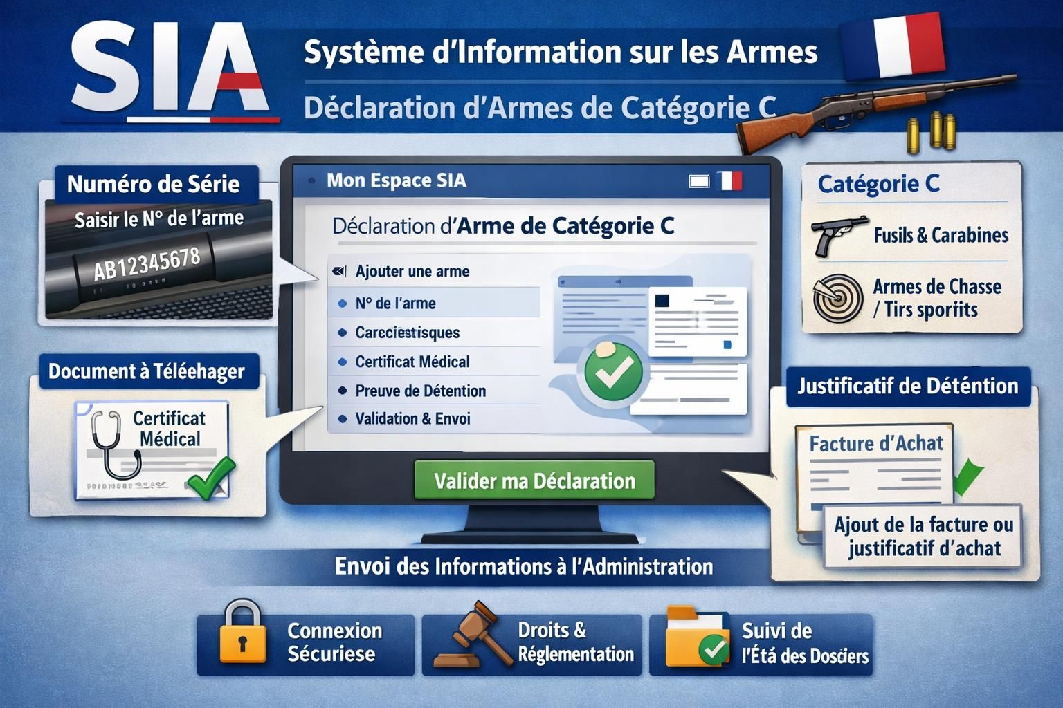 découvrez si vous pouvez conserver une arme de catégorie c sans licence, les règles en vigueur et les conditions légales à respecter.