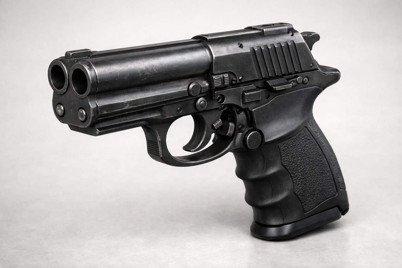 découvrez le pistolet gomme cogne gc 54 double action, calibre 12/50, idéal pour la défense personnelle. performance fiable et sécurité renforcée avec une double action efficace.