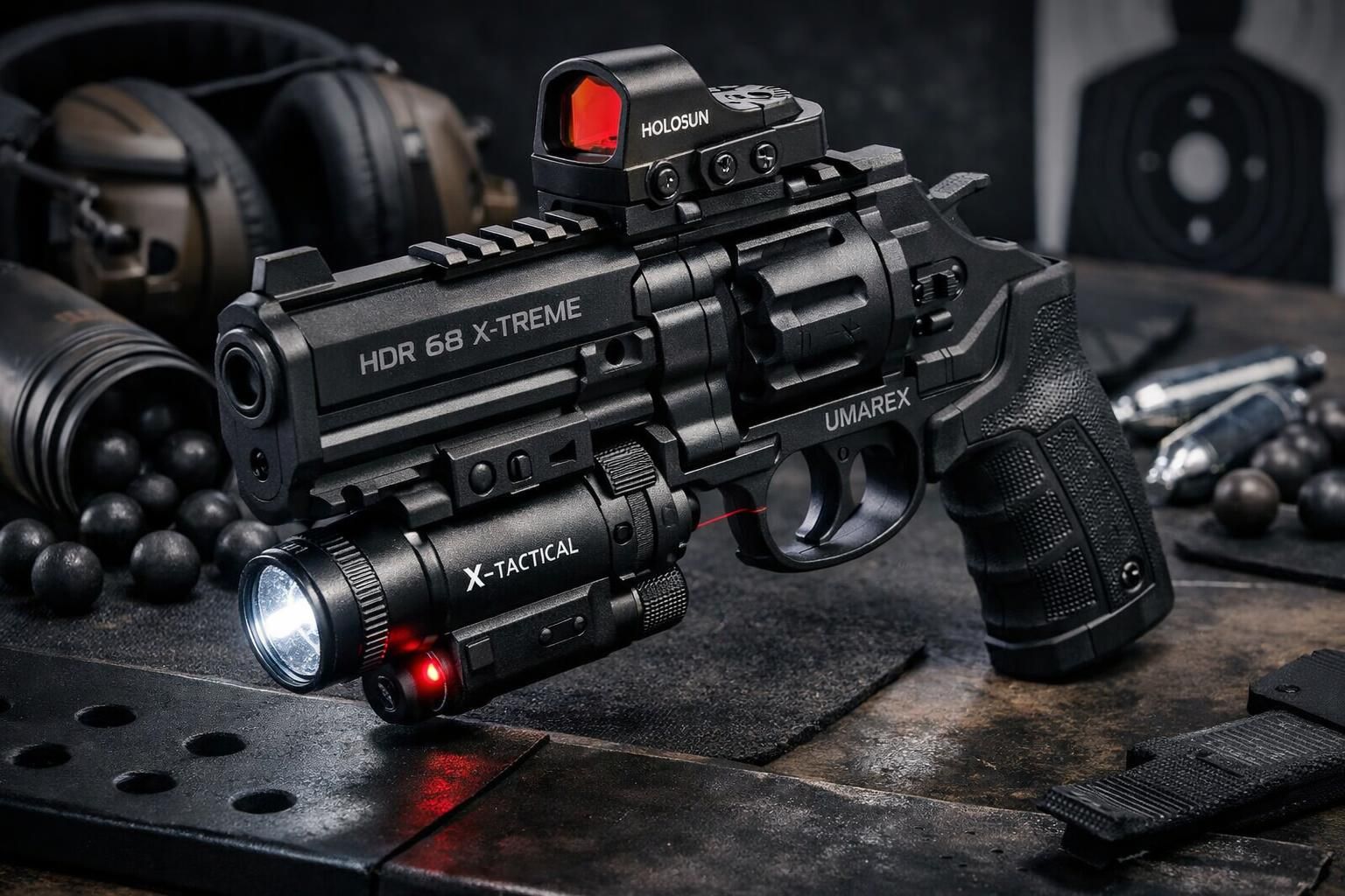 découvrez le revolver umarex hdr 68 x-treme laser avec une puissance de 20 joules, alliant précision et performance pour une expérience de tir exceptionnelle.